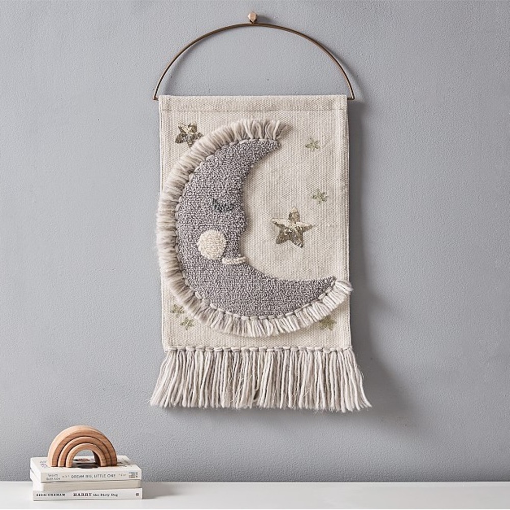 PB KIDS Moon Woven Wall Tapestry